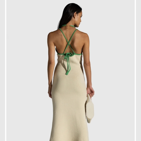 Hibiscus Knit Dress XS IVORY - Picture 2 of 5